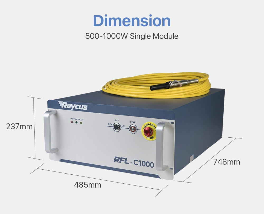 Mfsc 1000W~1500W Single Module Cw Fiber Laser Max Source 2000W 3000W 6000W